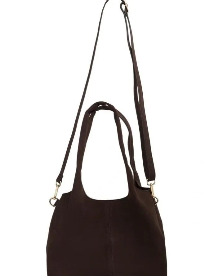 Sandler Diana Hobo Bag in Chocolate Micro