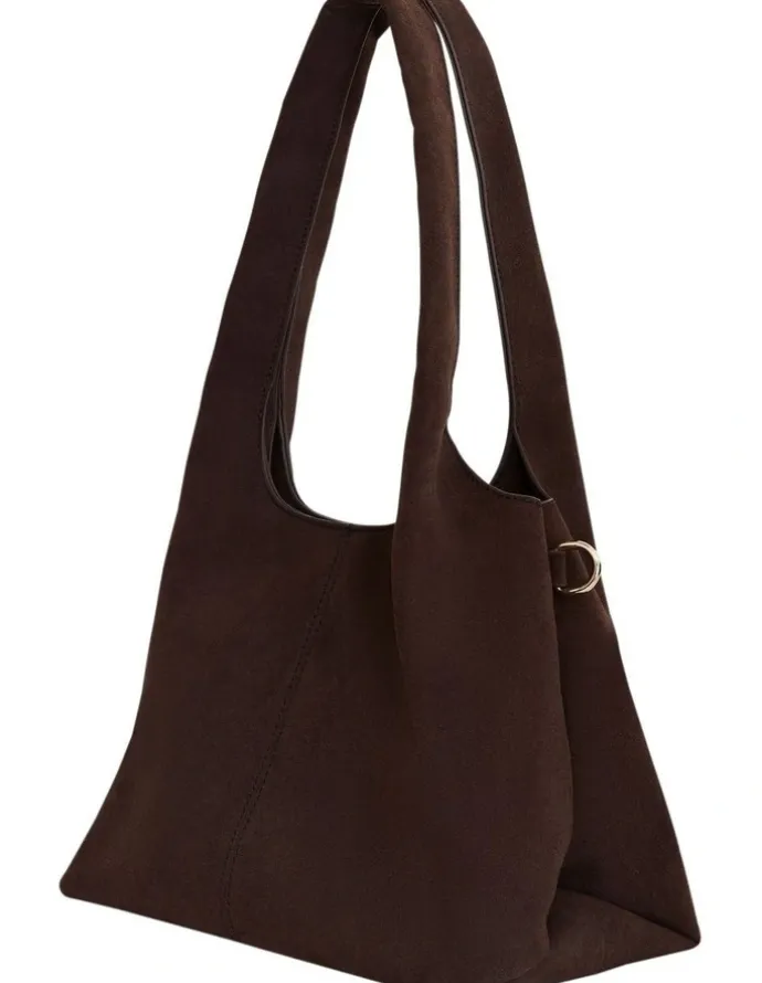 Sandler Diana Hobo Bag in Chocolate Micro