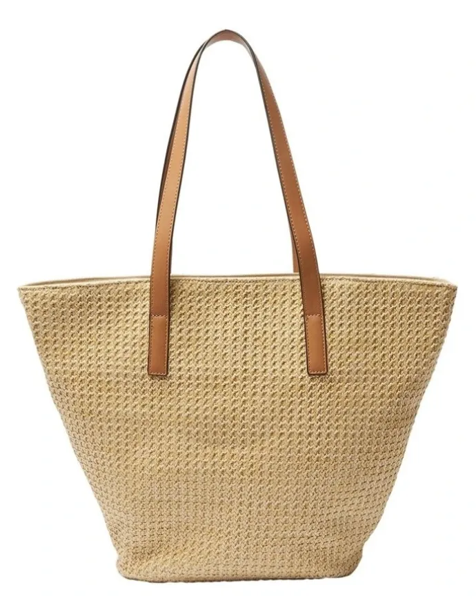 Sandler Glow Bag in Tan/Raffia