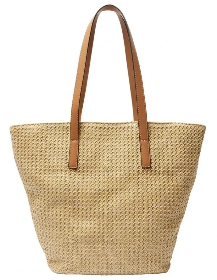 Sandler Glow Bag in Tan/Raffia