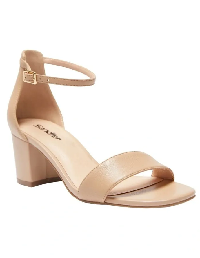 Sandler Harmony Sandals In Nude Leather