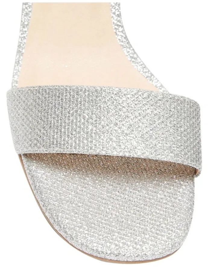 Sandler Harmony Sandals In Silver Fabric