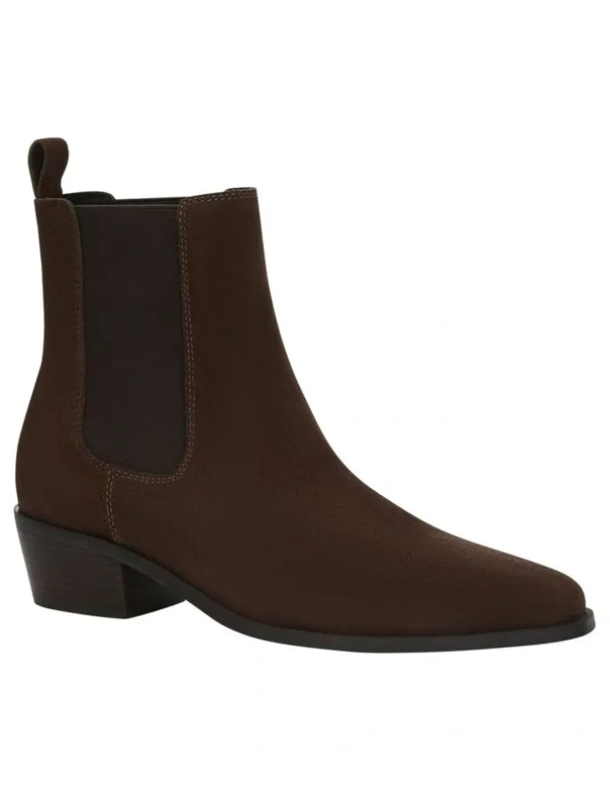 Sandler Jersey Boots in Tan Suede