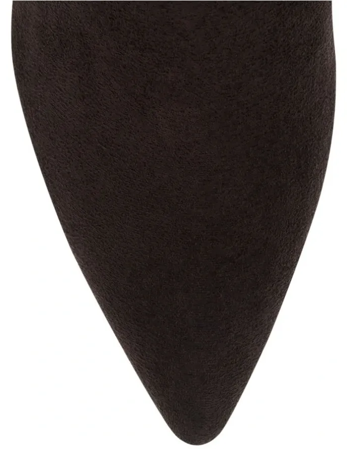 Sandler Kendall Boots in Chocolate Suede Stretch