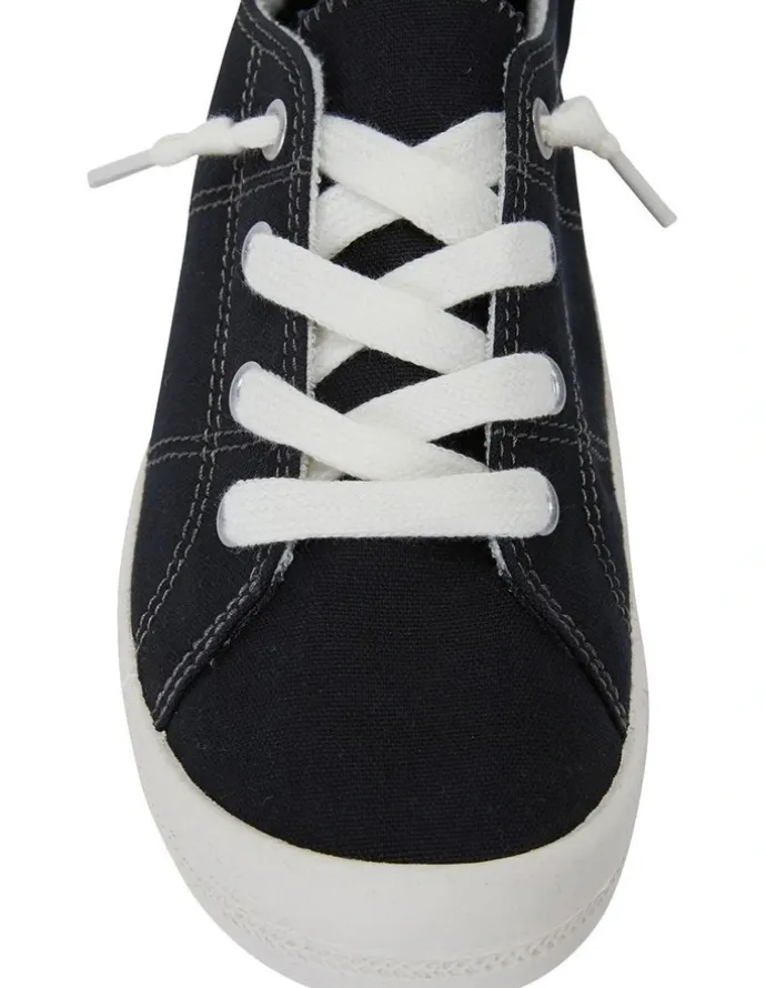Sandler Link Black Fabric Sneakers