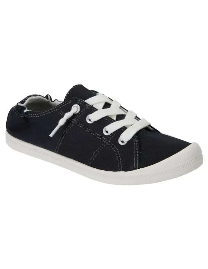 Sandler Link Black Fabric Sneakers
