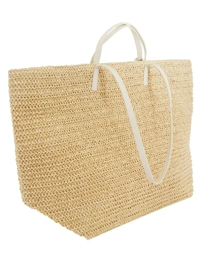 Sandler Maple Bag in Ivory Raffia