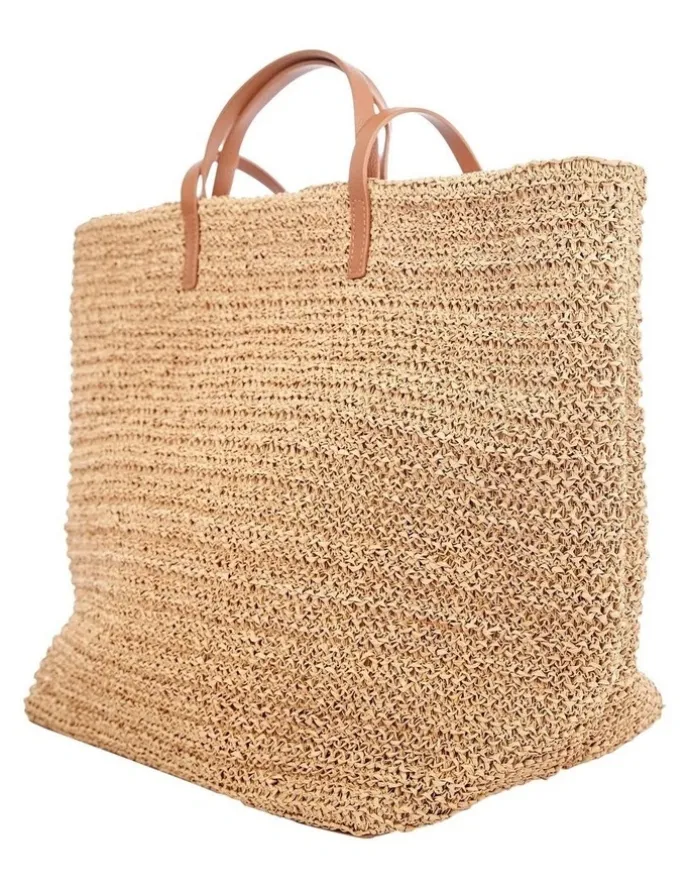 Sandler Maple Bag in Tan Raffia