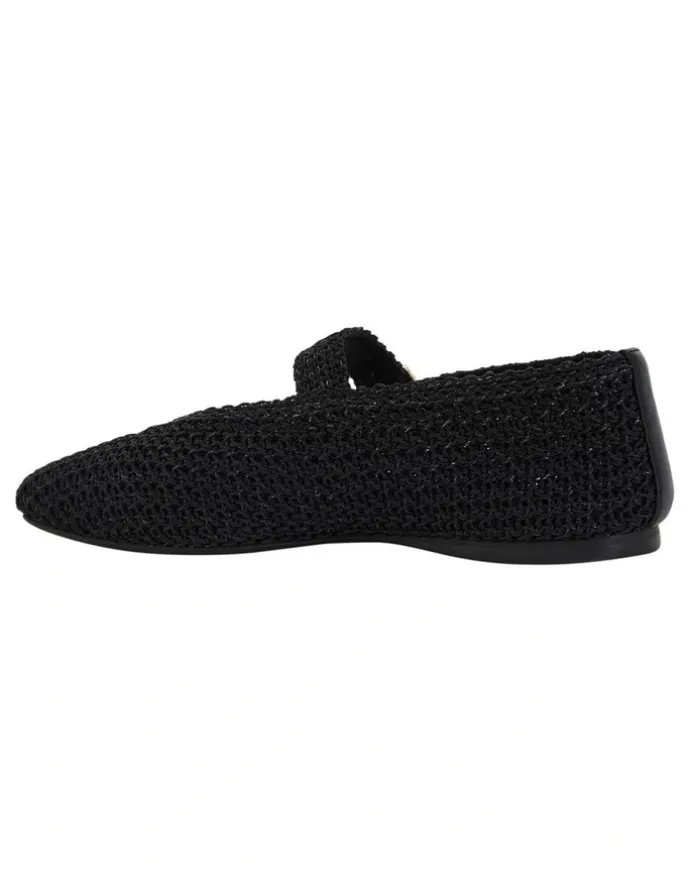Sandler Maze Ballet Flats in Black Weave