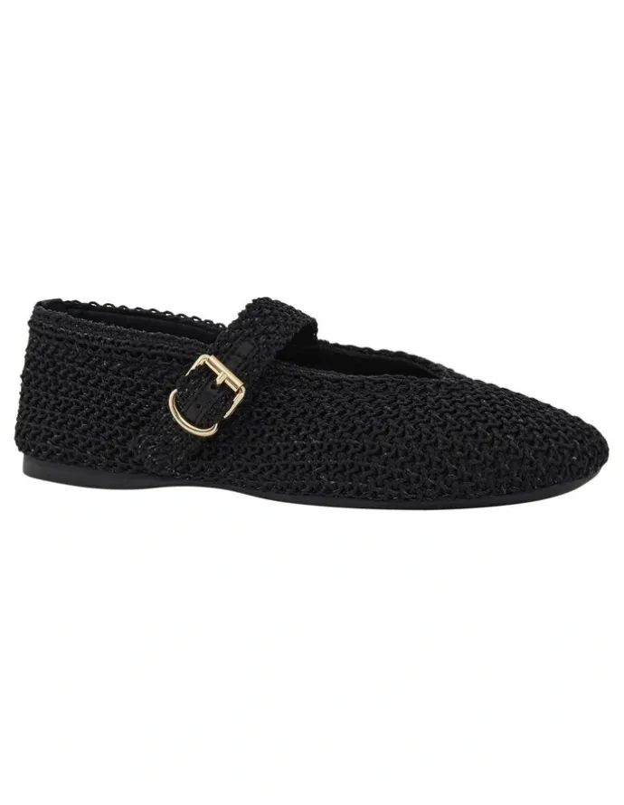 Sandler Maze Ballet Flats in Black Weave