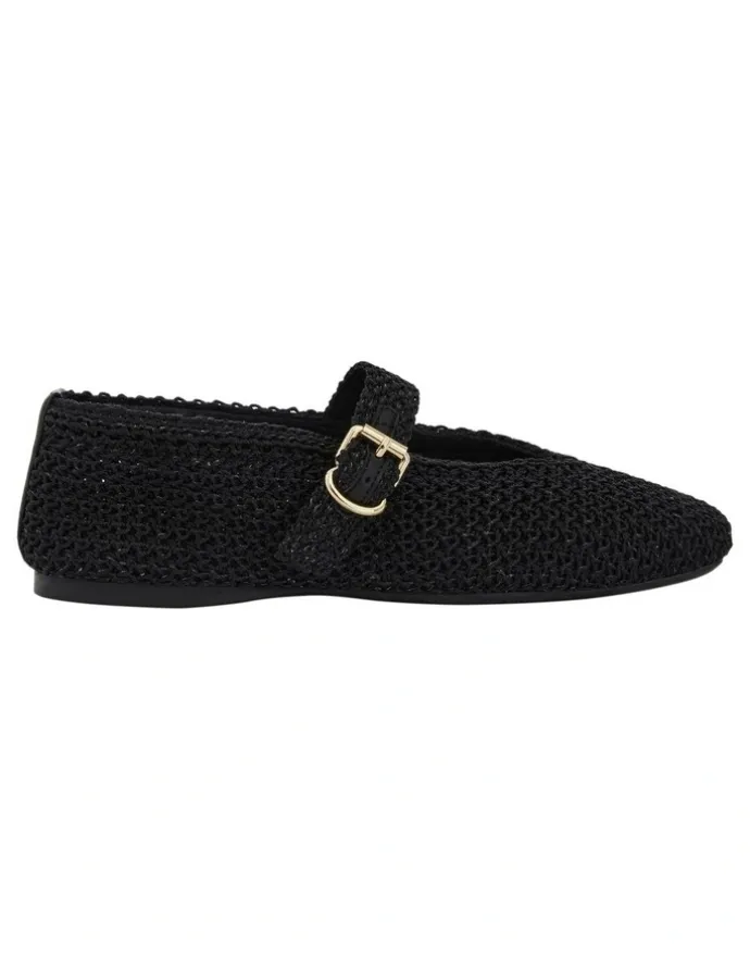 Sandler Maze Ballet Flats in Black Weave