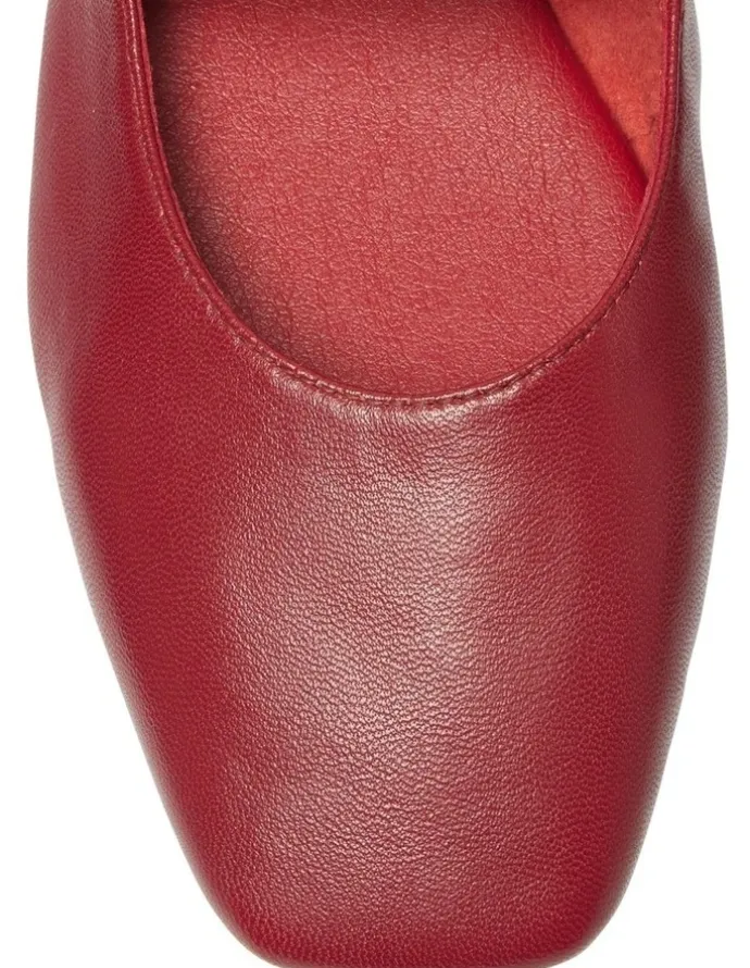 Sandler Melrose Flat Leather Shoes in Red