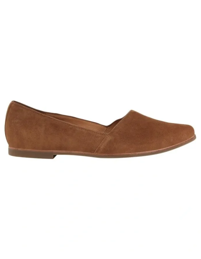 Sandler Rachael Flat Shoes in Tan Suede