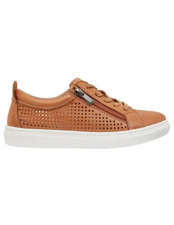 Sandler Rio Sneakers in Tan Leather
