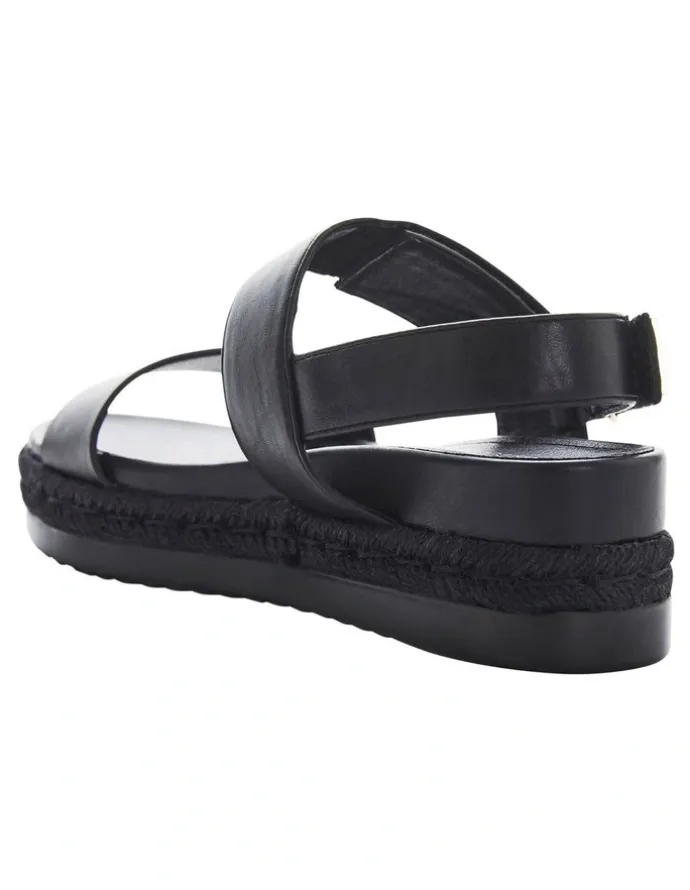 Sandler Warner Sandals in Black on Black