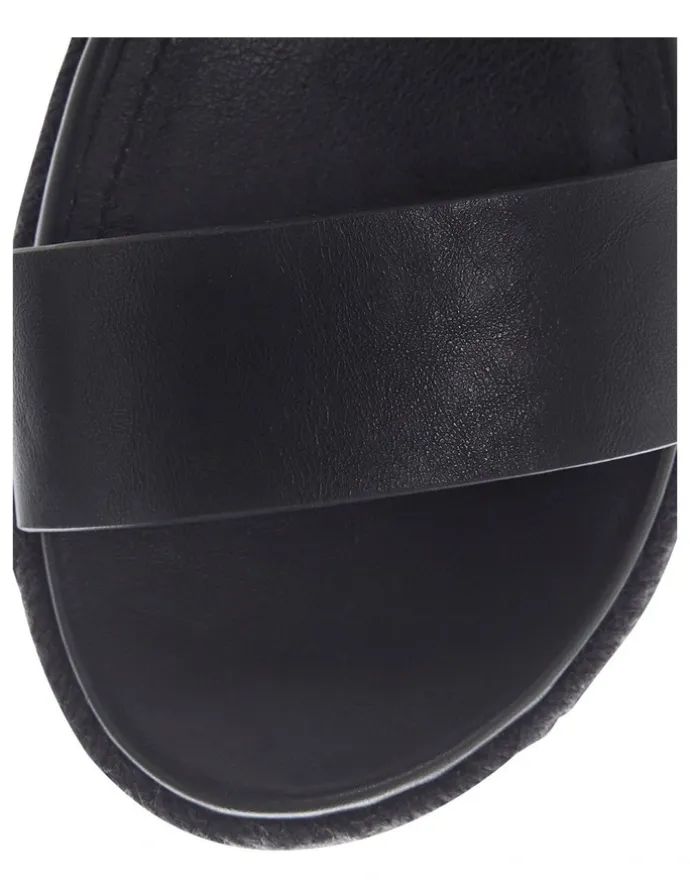 Sandler Warner Sandals in Black on Black