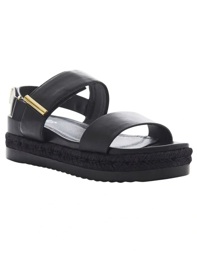 Sandler Warner Sandals in Black on Black
