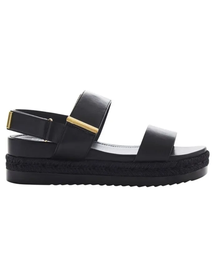 Sandler Warner Sandals in Black on Black