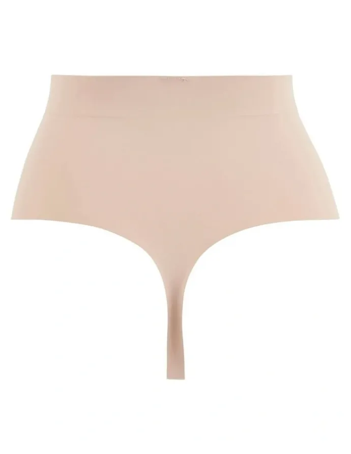 Sans Complexe Perfect Touch High Waist Shaping Thong in Beige