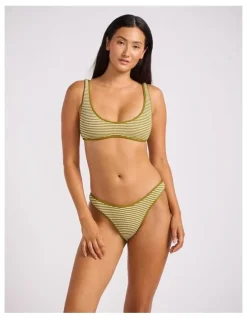 Seafolly Horizons High Cut Pant in Guacamole