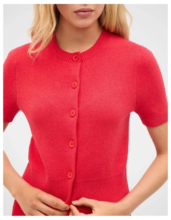 Seed Heritage Boucle Short Sleeve Cardigan
