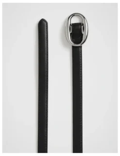 Seed Heritage Carmen Oval Bucklet Belt in Black