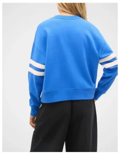 Seed Heritage Contrast Detail Crew Neck Sweat