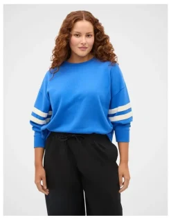 Seed Heritage Contrast Detail Crew Neck Sweat