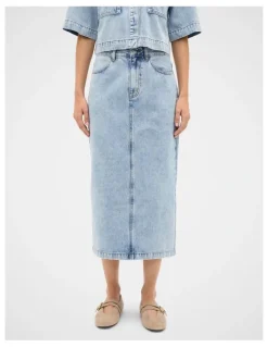 Seed Heritage Denim Column Skirt