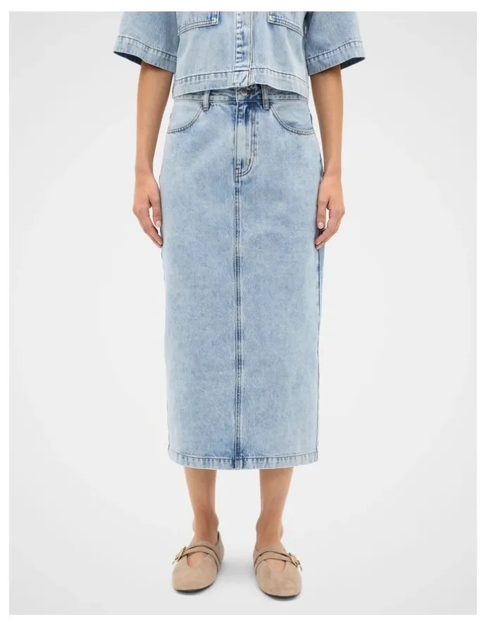 Seed Heritage Denim Column Skirt