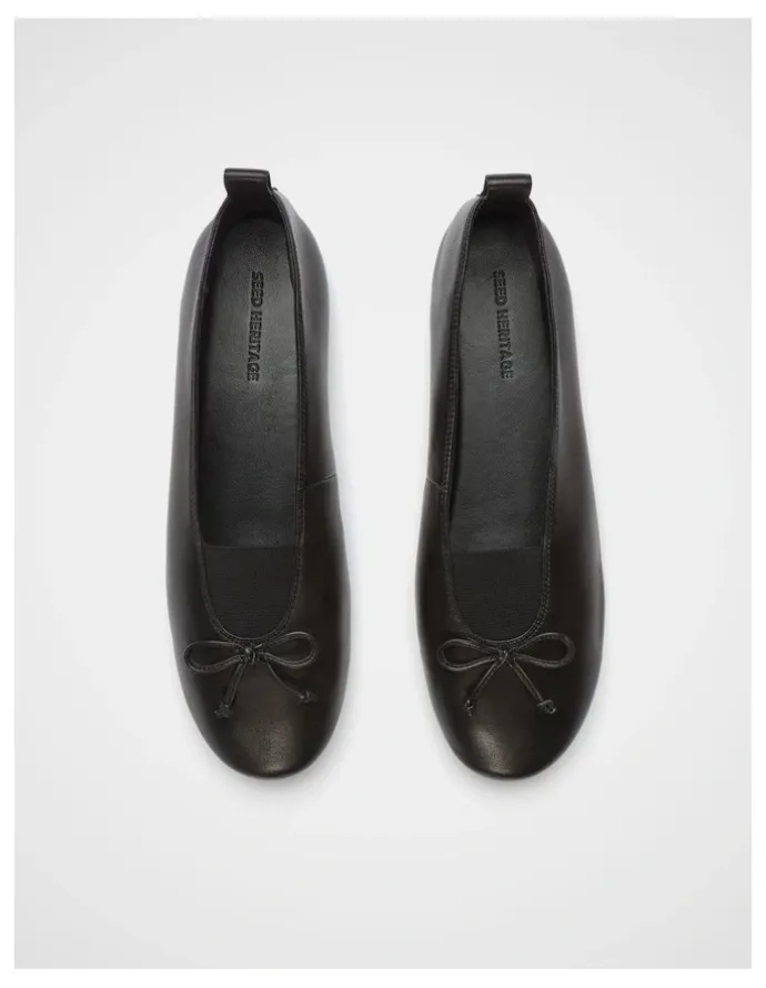 Seed Heritage Lou Ballet Flat in Black