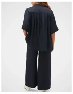 Seed Heritage Textured Satin Blouse