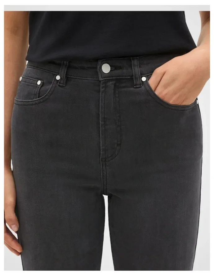 Seed Heritage Core Straight Leg Stretch Jeans in Washed Black