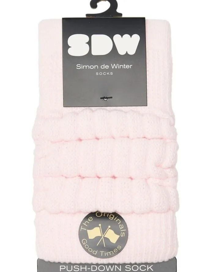 Simon De Winter Slouch Socks 1 Pack in Pale Pink