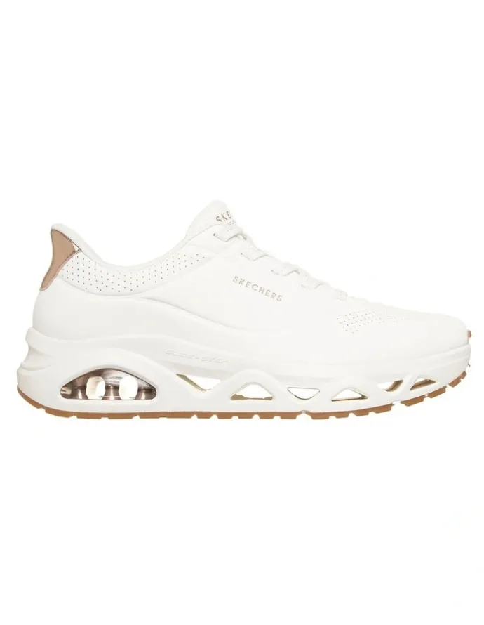 Skechers Slip-Ins Uno Glide-Step Glide On Air Shoes in White