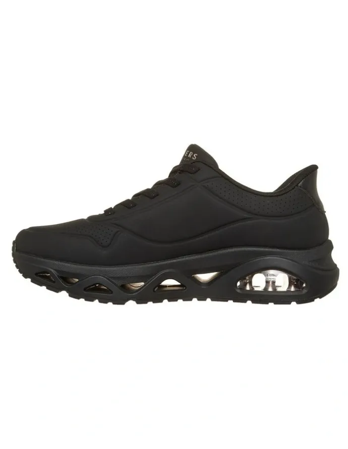 Skechers Slip-Ins Uno Glide-Step Glide On Air Shoes in Black