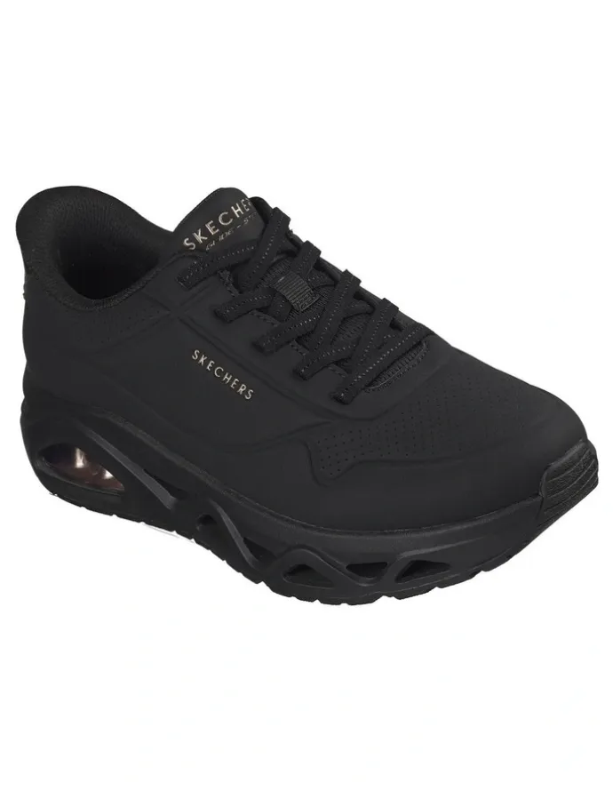 Skechers Slip-Ins Uno Glide-Step Glide On Air Shoes in Black