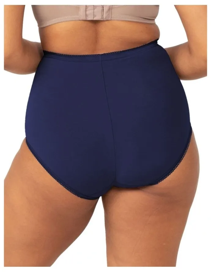 Sloggi Maxi Brief 2 Pack in Dark Navy/Beige
