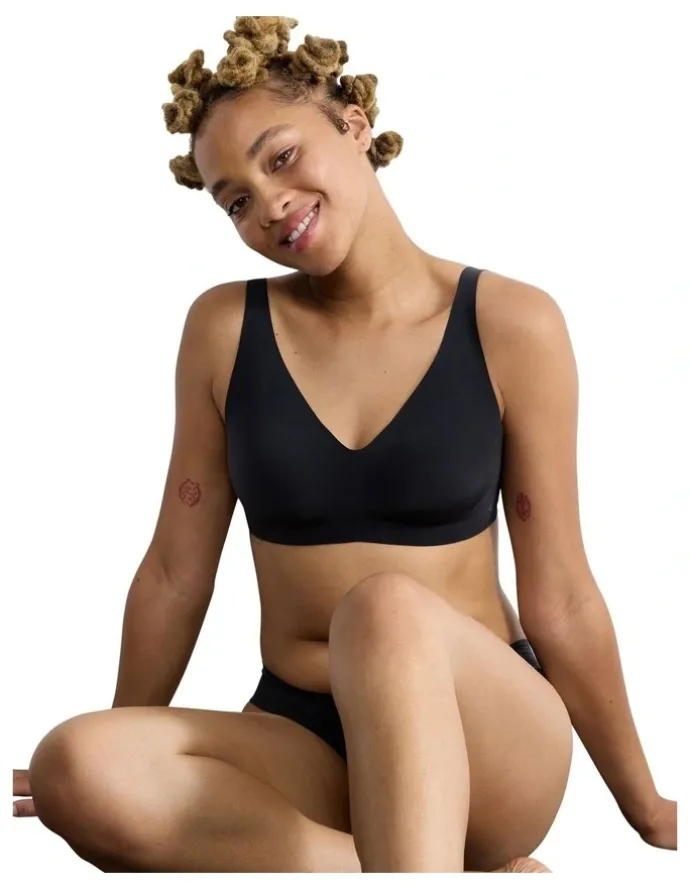 Sloggi Zero Feel 2.0 Soft Bra in Black