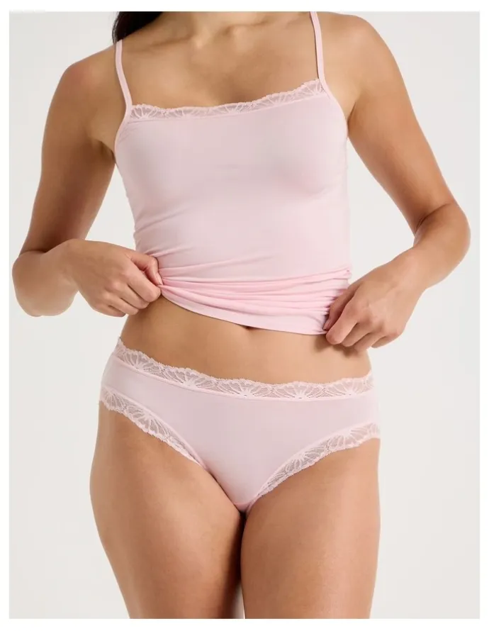 Soho Lace Modal Bikini in Light Pink