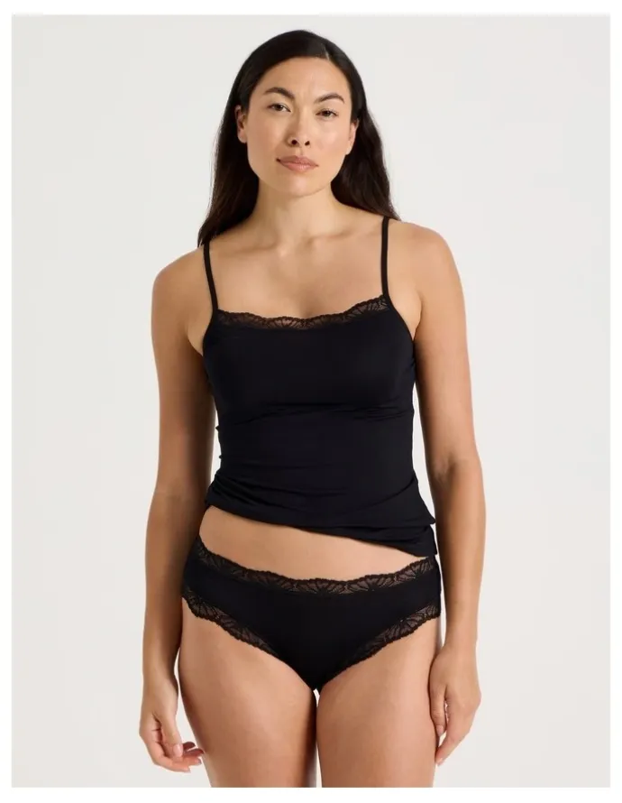 Soho Lace Modal Bikini in Black