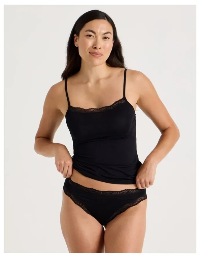 Soho Lace Modal G-string in Black