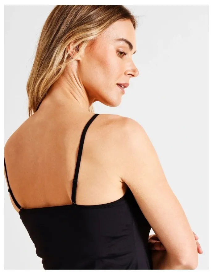 Soho Smooth Lace Cami in Black