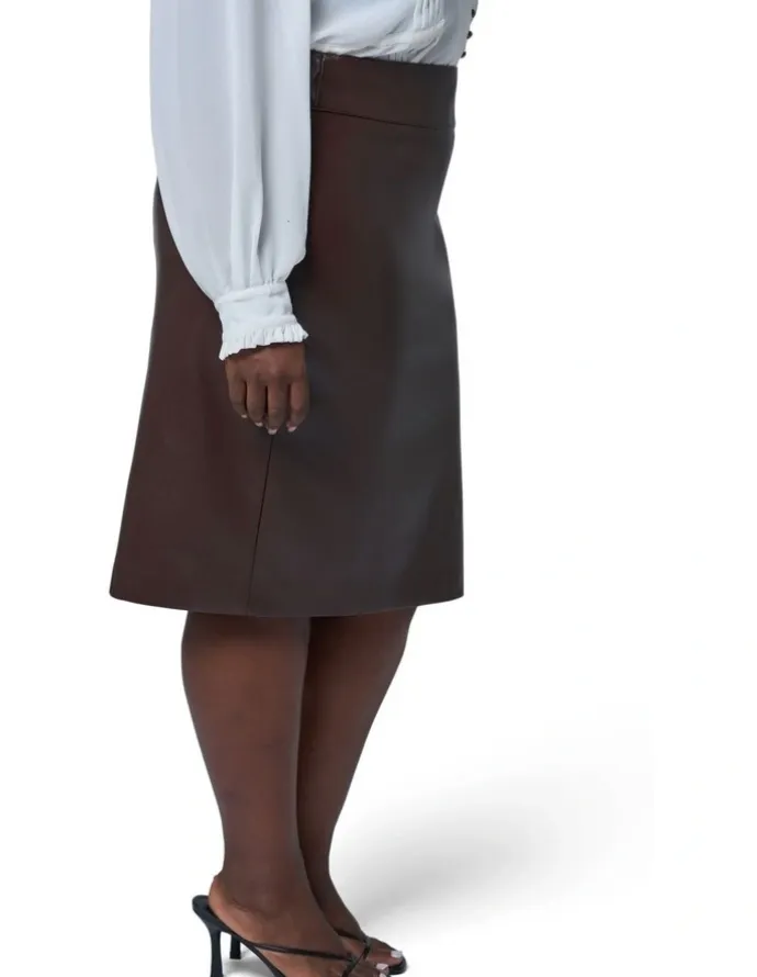 Something 4 Olivia Aurelia Pu Midi Skirt