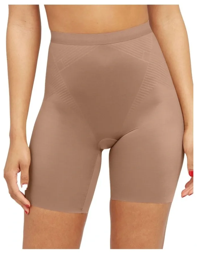 Spanx Shape™ Invisible Mid-thigh Short in Brown