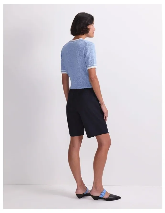 Sportscraft Rosa Linen Short in Classic Navy