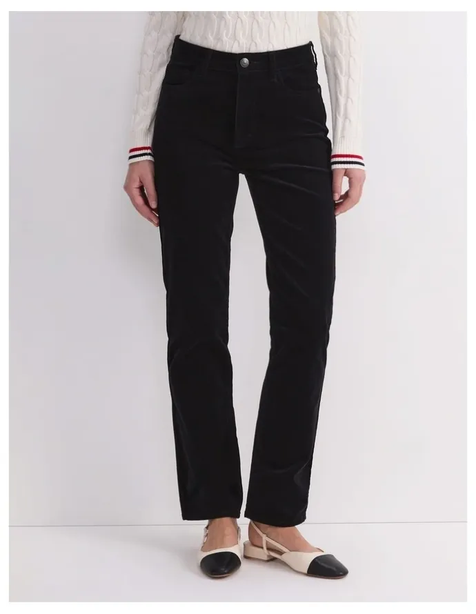 Sportscraft Cleo Straight Cord Jean in Black
