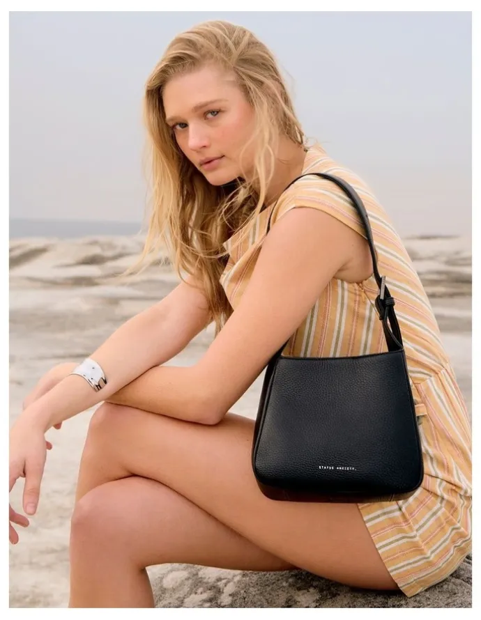 Status Anxiety Slipping Away Shoulder Bag in Black