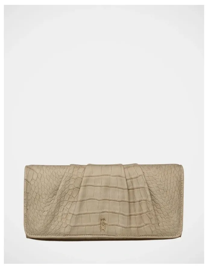 Steve Madden BAzalea Clutch Bag in Beige