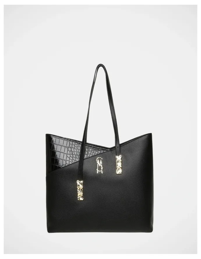 Steve Madden BEliot-C Tote Bag in Black/Gold